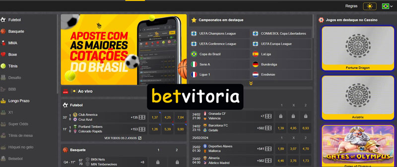 Bet Vitoria Bônus de Cassino