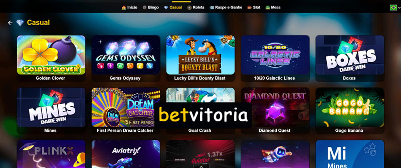 Experiência do usuário no Bet Vitoria Casino