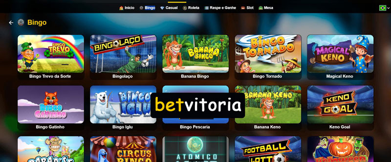 Jogos Disponíveis no Bet Vitoria Casino